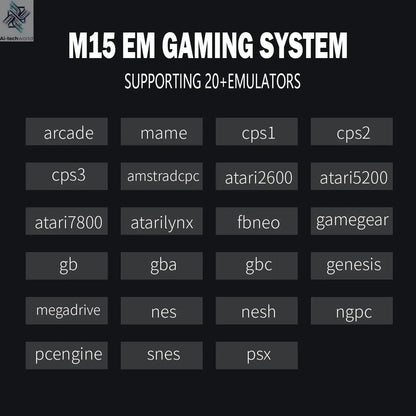 M15 Game Stick Mini TV Handheld Game Console Wireless Gamepads Video Game 64G 20000+ Retro Game HD Output Two-player for PS1 Etc Ai-TechWorld 