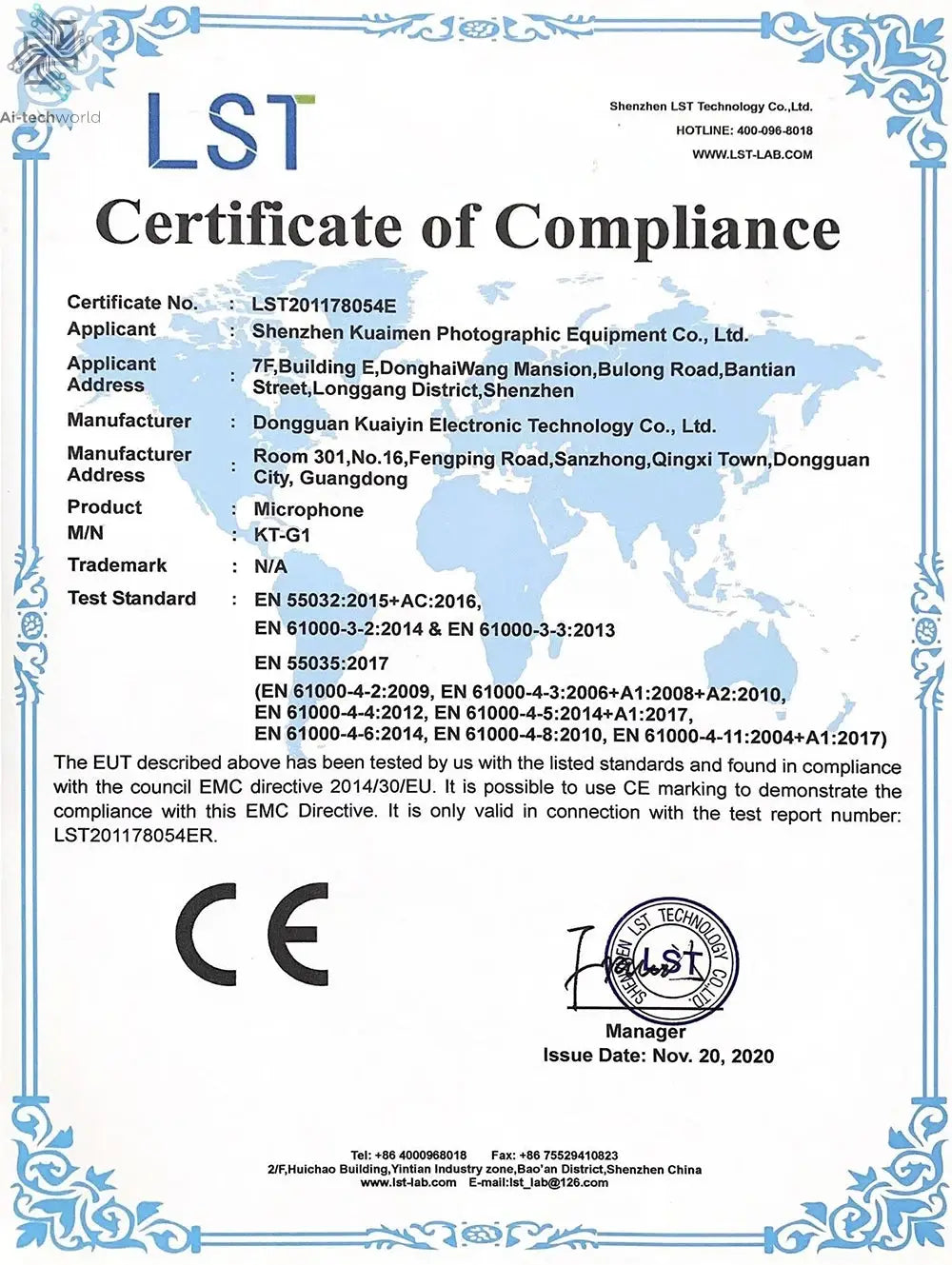 MAMEN Video Recording Microphone with Long Spring Cable Plug and Play for Phone SLR Camera for Vlog Interview Podcast Microfone Ai-TechWorld 