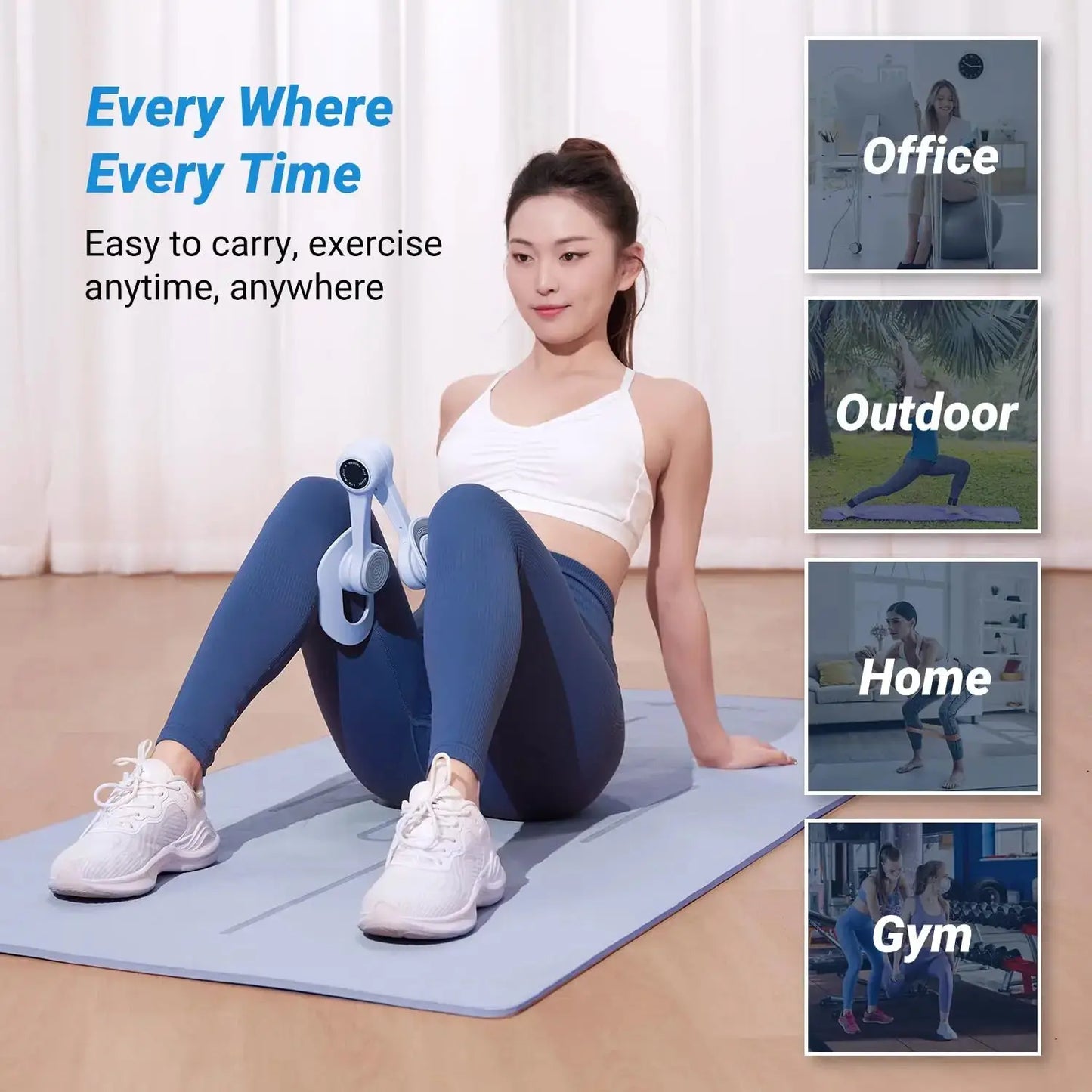 MERACH Thigh Trainer Pelvic Floor Muscle Trainer/Inner Thigh Exercise Workout Equipment Pilates Pelvic Floor Strengthen Device - Ai-TechWorld