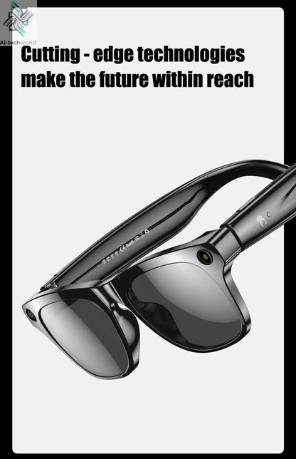 MIJIA 4K AI Smart Glasses Chat GPT HD Camera Bluetooth Call Voice Assistant Music Player Translate Photochromic Glasses Help with passing exams Ai-TechWorld 