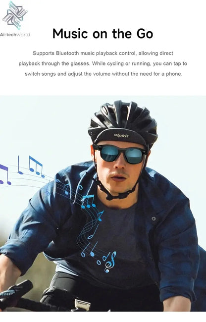 MIJIA 6K HD AI Smart Camera Glasses Multifunctional Bluetooth Calling Voice Assistant Music Player Translation Camera Glasses Help passing Exams Ai-TechWorld 