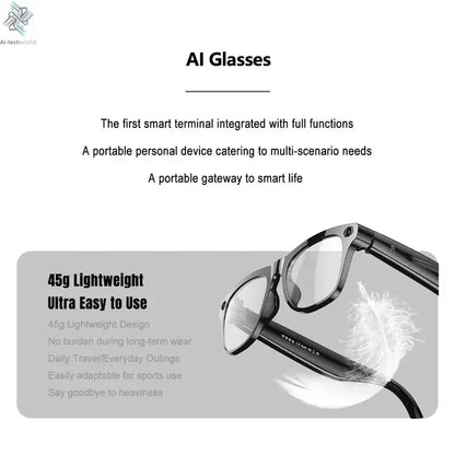 MIJIA 6K HD AI Smart Glasses Photochromic Multifunction Bluetooth Calling Voice Assistant Music Player Translate Camera 2026 Ai-TechWorld 
