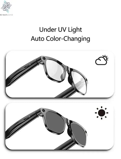 MIJIA 6K HD AI Smart Glasses Photochromic Multifunction Bluetooth Calling Voice Assistant Music Player Translate Camera 2026 Ai-TechWorld 