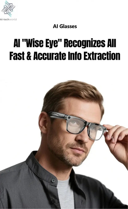 MIJIA 6K HD AI Smart Glasses Photochromic Multifunction Bluetooth Calling Voice Assistant Music Player Translate Camera 2026 Ai-TechWorld 
