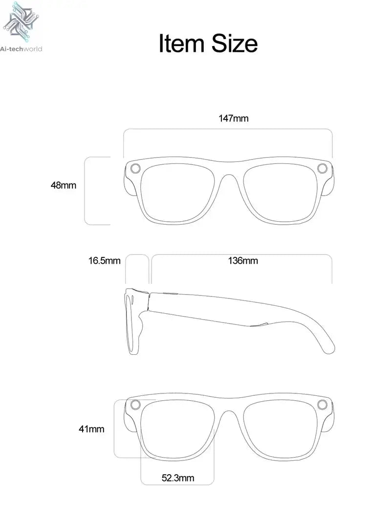 MIJIA 6K HD AI Smart Glasses Photochromic Multifunction Bluetooth Calling Voice Assistant Music Player Translate Camera 2026 Ai-TechWorld 