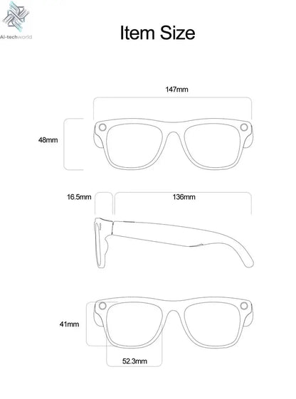 MIJIA 6K HD AI Smart Glasses Photochromic Multifunction Bluetooth Calling Voice Assistant Music Player Translate Camera 2026 Ai-TechWorld 