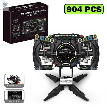 MOC Technical Racing Cars Steering Wheel Model Building Blocks Bricks Toys Creative Phone Holder Home Ornaments Kids Adults Gift Ai-TechWorld 