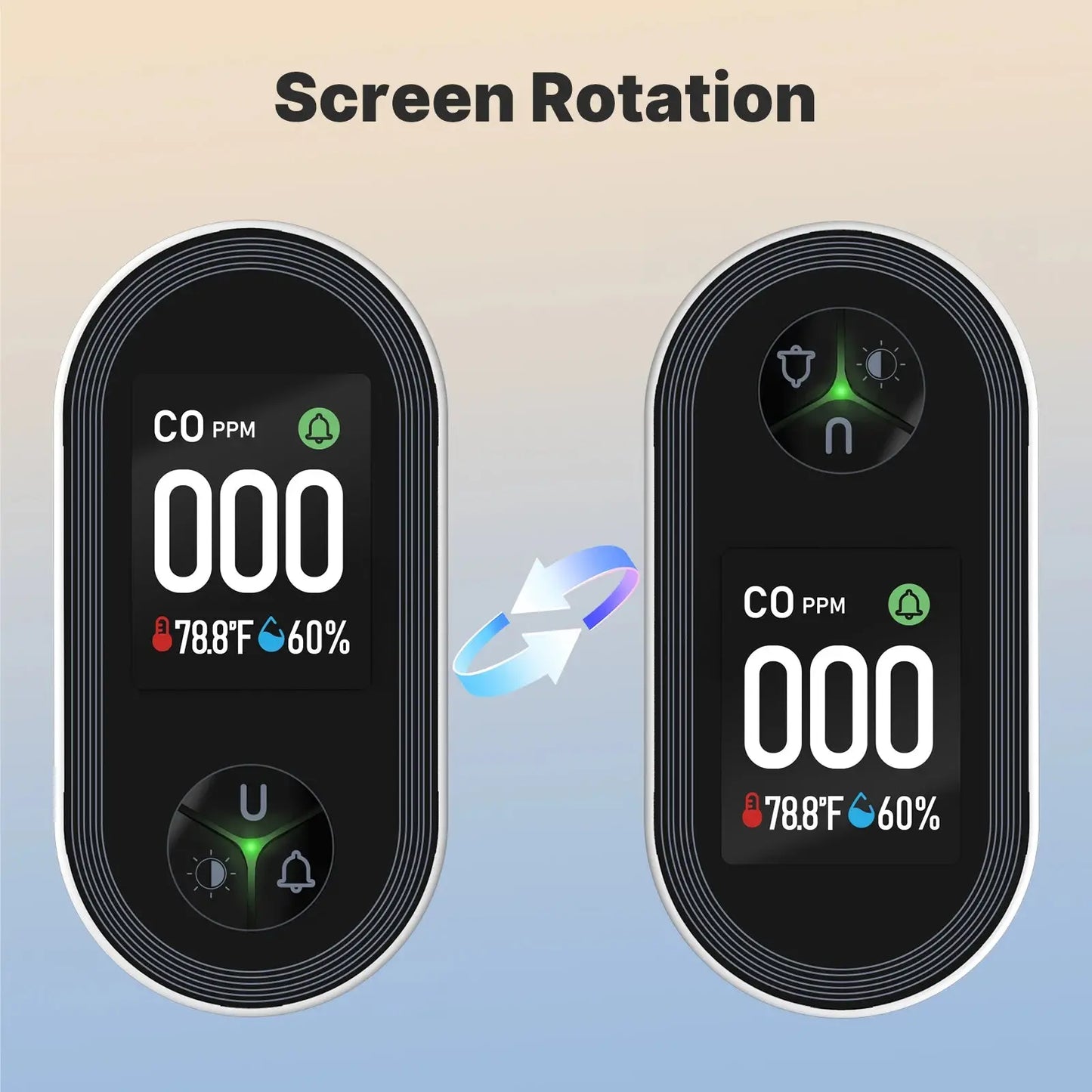 MOES Carbon Monoxide Detector Plug-in 3-in-1 Display with Temperature Humidity Sensor Built-in CO Monitor Alarm Sound Warning Ai-TechWorld 