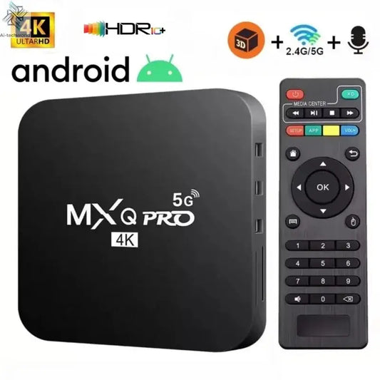 MXQ PRO TV BOX Android S905L 2.4G&5G WiFi Original Quad Core Youtube Media Player Mxq Pro 4K Set Top Box IPTV Netflix YouTube Ai-TechWorld 