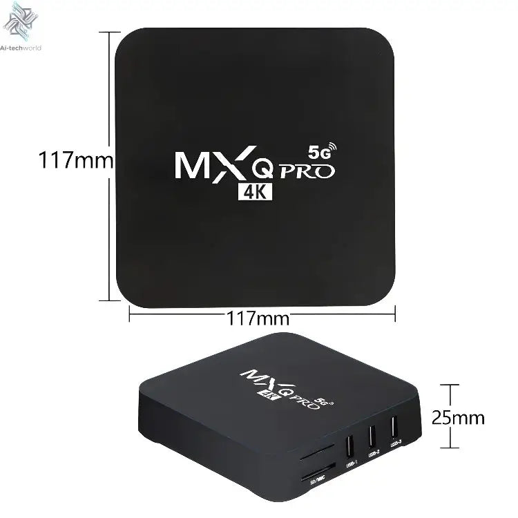 MXQ PRO TV BOX Android S905L 2.4G&5G WiFi Original Quad Core Youtube Media Player Mxq Pro 4K Set Top Box IPTV Netflix YouTube Ai-TechWorld 