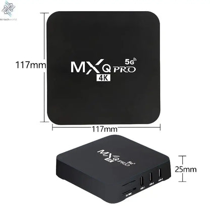 MXQ PRO TV BOX Android S905L 2.4G&5G WiFi Original Quad Core Youtube Media Player Mxq Pro 4K Set Top Box IPTV Netflix YouTube Ai-TechWorld 