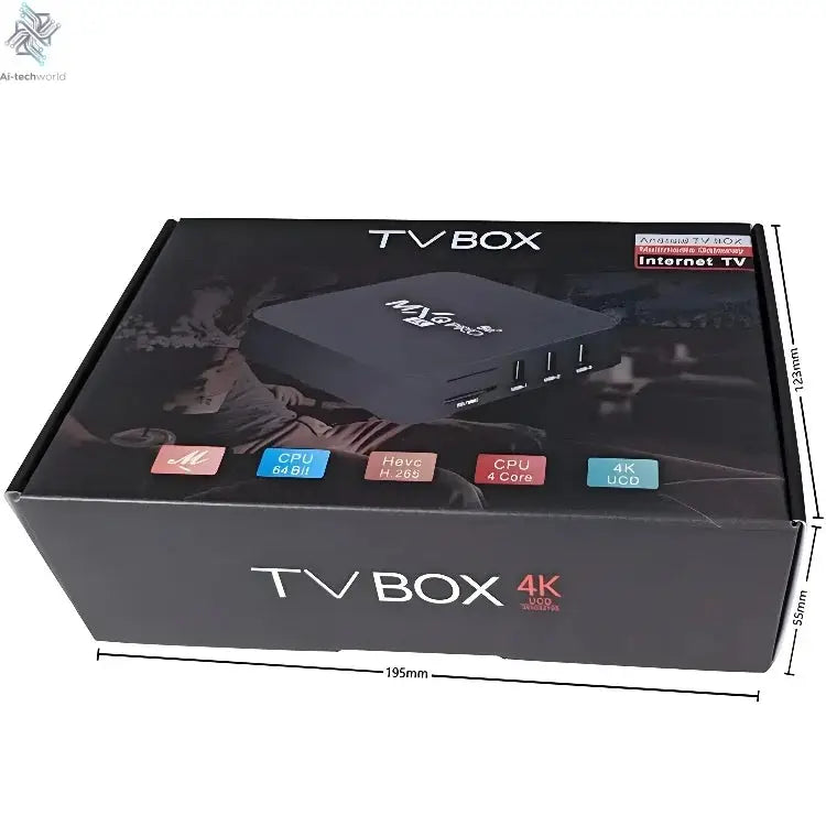 MXQ PRO TV BOX Android S905L 2.4G&5G WiFi Original Quad Core Youtube Media Player Mxq Pro 4K Set Top Box IPTV Netflix YouTube Ai-TechWorld 