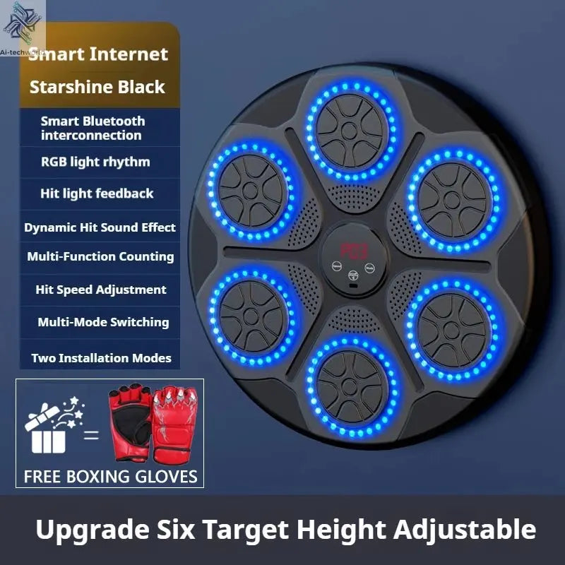 Machine Smart Bluetooth Wall - Mounted Music Boxing Trainer - Ai - TechWorld