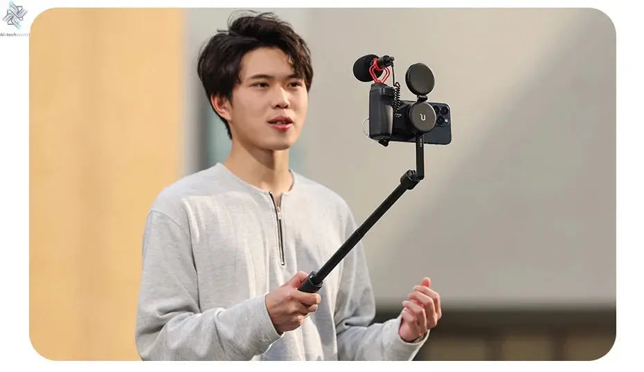 MagSafe Bluetooth Selfie Handle Grip Camera Shutter Stabilizer for Smartphones Ai-TechWorld 