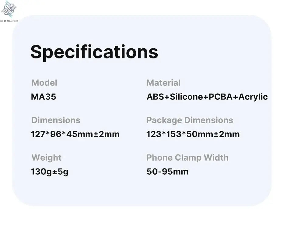 MagSafe Bluetooth Selfie Handle Grip Camera Shutter Stabilizer for Smartphones Ai-TechWorld 