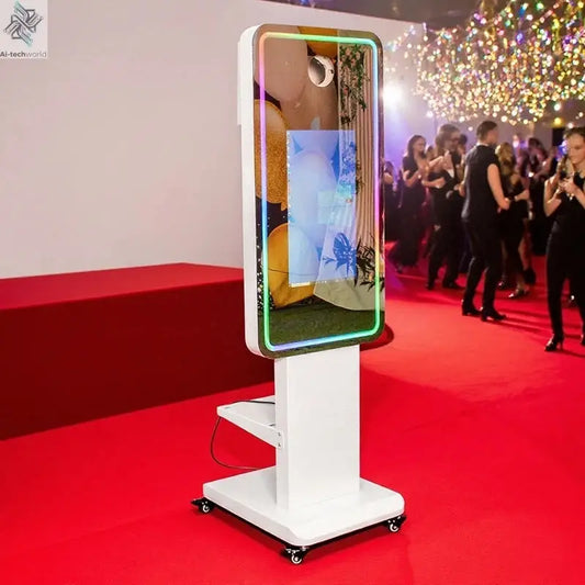 Magic Mirror Photobooth Machine LCD Touch Screen Wedding Party DSLR Selfie Photo Booth with Free Software Ai-TechWorld 