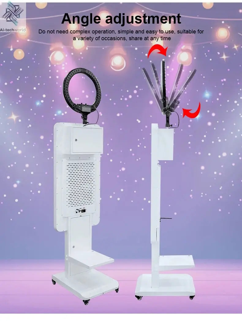 Magic Mirror Photobooth Machine LCD Touch Screen Wedding Party DSLR Selfie Photo Booth with Free Software Ai-TechWorld 