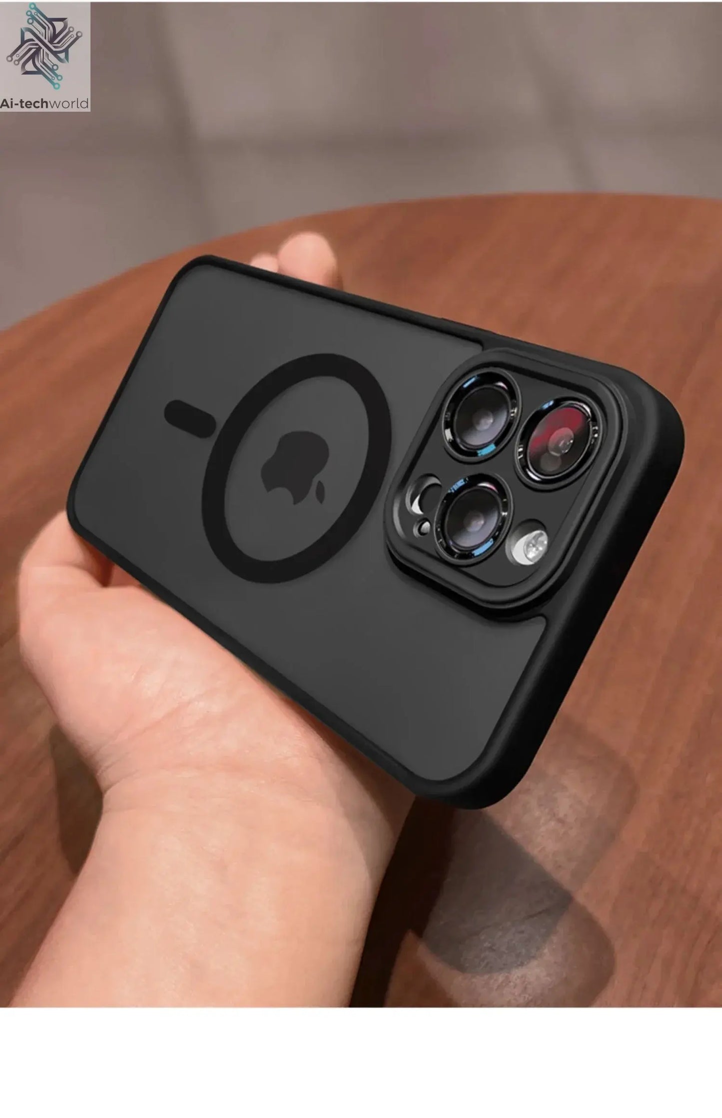 Magnetic Luxury Matte Translucent Armor Shockproof Case For iPhone Ai-TechWorld 