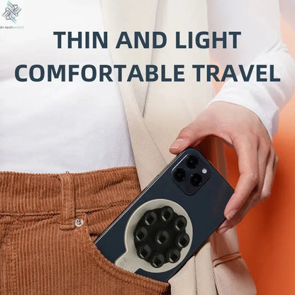 Magnetic Phone Holder Super Strong Suction Silicone Phone Case Grip Stand Holder Ai-TechWorld 