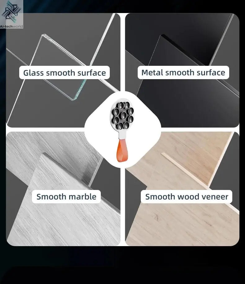 Magnetic Phone Holder Super Strong Suction Silicone Phone Case Grip Stand Holder Ai-TechWorld 