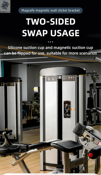 Magnetic Phone Holder Super Strong Suction Silicone Phone Case Grip Stand Holder Ai-TechWorld 