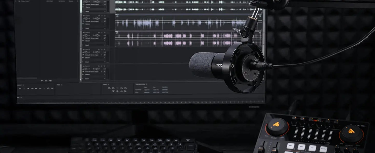 Maono PD300X Dynamic Microphone XLR USB Podcast Recording Mic 192kHz24bit for Content Creation Home Audio Studio Noise Reduction Ai-TechWorld 