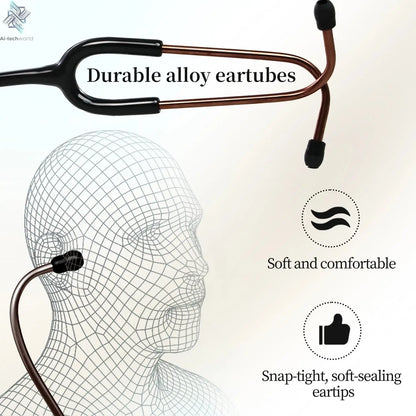 Medical Master Single Head Stethoscope Tunable Diaphragm Stethoscope Estetoscopio for Nurses Doctor For Littmann Health Care Ai-TechWorld 