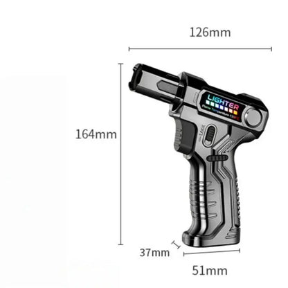 Metal High-temperature High Flame Welding Gun Lighter Windproof Direct Spray Flame Safety Lock Kitchen Cigar Outdoor Lighter Ai-TechWorld 