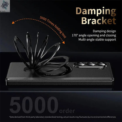 Metal Magnetic hinge Holder Tempered Glass Protect Phone Case For Samsung Z Fold 6 Special Edition Galaxy Z Fold 7 5 4 3 6 Cover Ai-TechWorld 