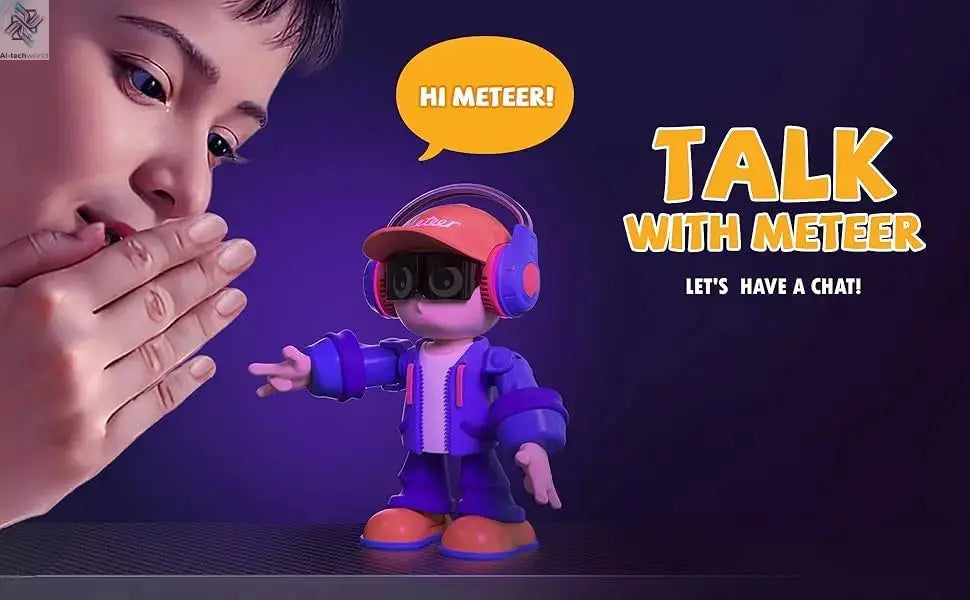 Meteer AI Smart Robot | Voice Chat,Music Dancing Bluetooth,Pet companionship,App Controlled,Birthday Christmas Party Gifts Ai-TechWorld 
