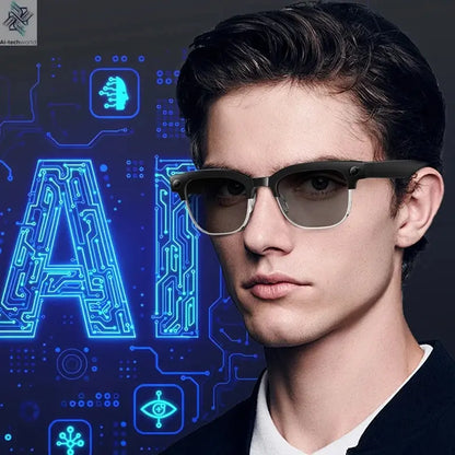 Mijia 4K HD Color Changing AI Smart Glasses 800W Pixel Camera Bluetooth Call Voice Assistant Control Smart Sports Glasses Ai-TechWorld 