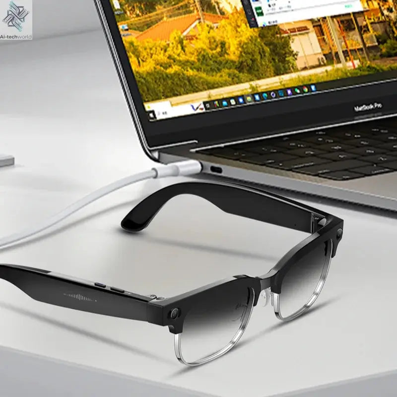Mijia 4K HD Color Changing AI Smart Glasses 800W Pixel Camera Bluetooth Call Voice Assistant Control Smart Sports Glasses Ai-TechWorld 
