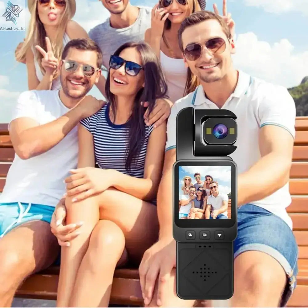 Mini Action Camera WIFI IP65 Waterproof Action Camera 1.54 Inch 1080 HD Sports Camera Chest Worn Video Recorder Cycling Vlogging Ai-TechWorld 