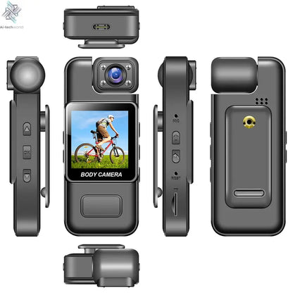 Mini Cam 4K 1080P Pocket Camcorder HD Cam 1.3" LCD Screen 270° Rotatable Wifi Mini Camera with Waterproof Case Motion Cameras Ai-TechWorld 