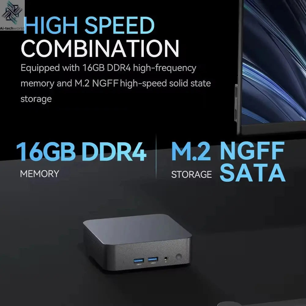 Mini PC Windows 11 Intel Core i9 8950HK 16GB DDR4 512GB 1TB SSD PC Gamer Computer Dual WIFI 6 BT5.2 4K HD Mini Gaming Pc Desktop Ai-TechWorld 