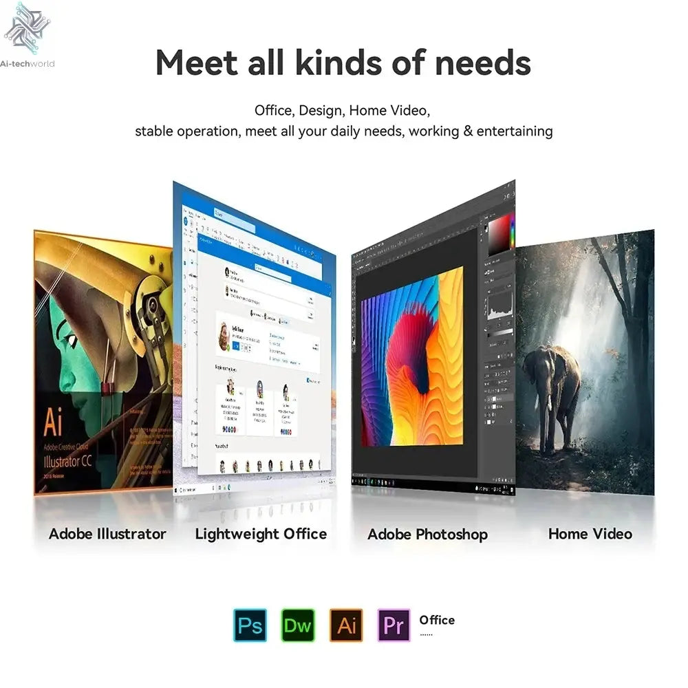 Mini PC Windows 11 Intel Core i9 8950HK 16GB DDR4 512GB 1TB SSD PC Gamer Computer Dual WIFI 6 BT5.2 4K HD Mini Gaming Pc Desktop Ai-TechWorld 