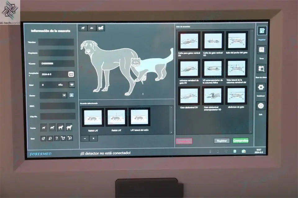 Mini Portable X Ray Machine Veterinary X Ray Machine Vet Digital X-ray Inspection Machine For Dog Cat Ai-TechWorld 