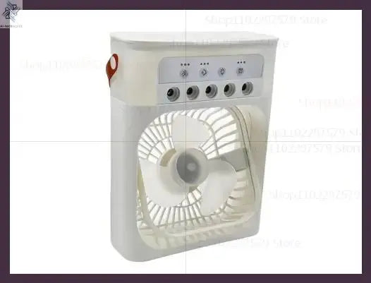 Mini USB Water Mist Fan Portable Air Cooler Humidifier 3 in 1 Air Conditioning Fan 7-Color LED Night Light Office Home Fan Ai-TechWorld 