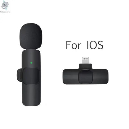 Mini Wireless Lavalier Mic for Audio Video Recording & Live Broadcast - iPhone Android Gaming Ai-TechWorld