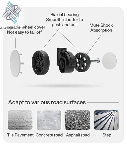 Mixi New PC Aluminum Frame Suitcase Front Opening Rolling Travel Luggage 20 Inch Carry-On 24 26 Inch M9291 - Ai-TechWorld