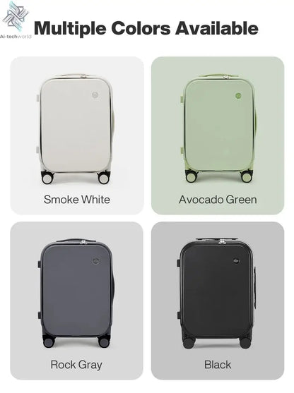 Mixi New PC Aluminum Frame Suitcase Front Opening Rolling Travel Luggage 20 Inch Carry-On 24 26 Inch M9291 - Ai-TechWorld