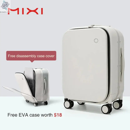 Mixi Patent Design Aluminum Frame Suitcase Carry On Rolling Luggage Beautiful Boarding Cabin 18 20 24 Inch M9260 Ai-TechWorld 
