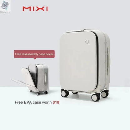 Mixi Patent Design Aluminum Frame Suitcase Carry On Rolling Luggage Beautiful Boarding Cabin 18 20 24 Inch M9260 Ai-TechWorld 