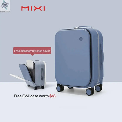 Mixi Patent Design Aluminum Frame Suitcase Carry On Rolling Luggage Beautiful Boarding Cabin 18 20 24 Inch M9260 Ai-TechWorld 