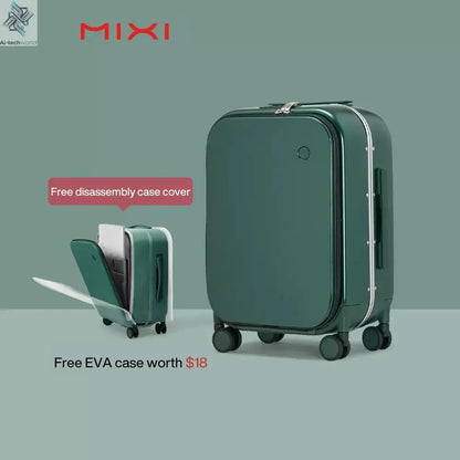 Mixi Patent Design Aluminum Frame Suitcase Carry On Rolling Luggage Beautiful Boarding Cabin 18 20 24 Inch M9260 Ai-TechWorld 