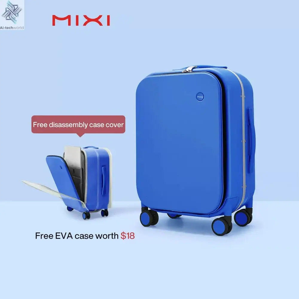 Mixi Patent Design Aluminum Frame Suitcase Carry On Rolling Luggage Beautiful Boarding Cabin 18 20 24 Inch M9260 Ai-TechWorld 