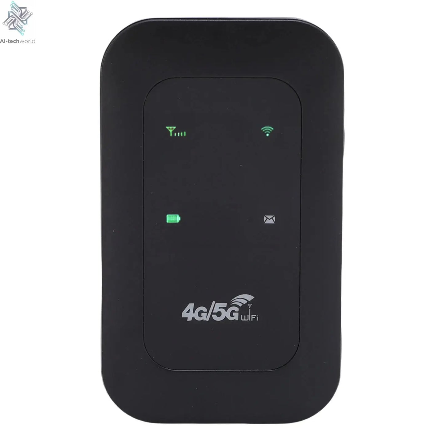 Mobile WiFi Router 2100mAh Battery Supports 10 Connected Devices 4G 5G WiFi Hotspot 300Mbps High Speed Portable for Business Ai-TechWorld 