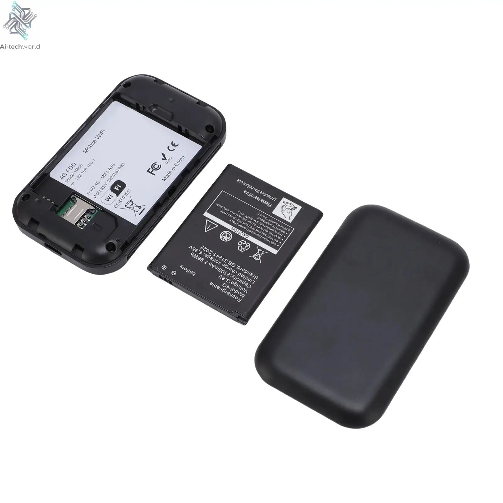 Mobile WiFi Router 2100mAh Battery Supports 10 Connected Devices 4G 5G WiFi Hotspot 300Mbps High Speed Portable for Business Ai-TechWorld 