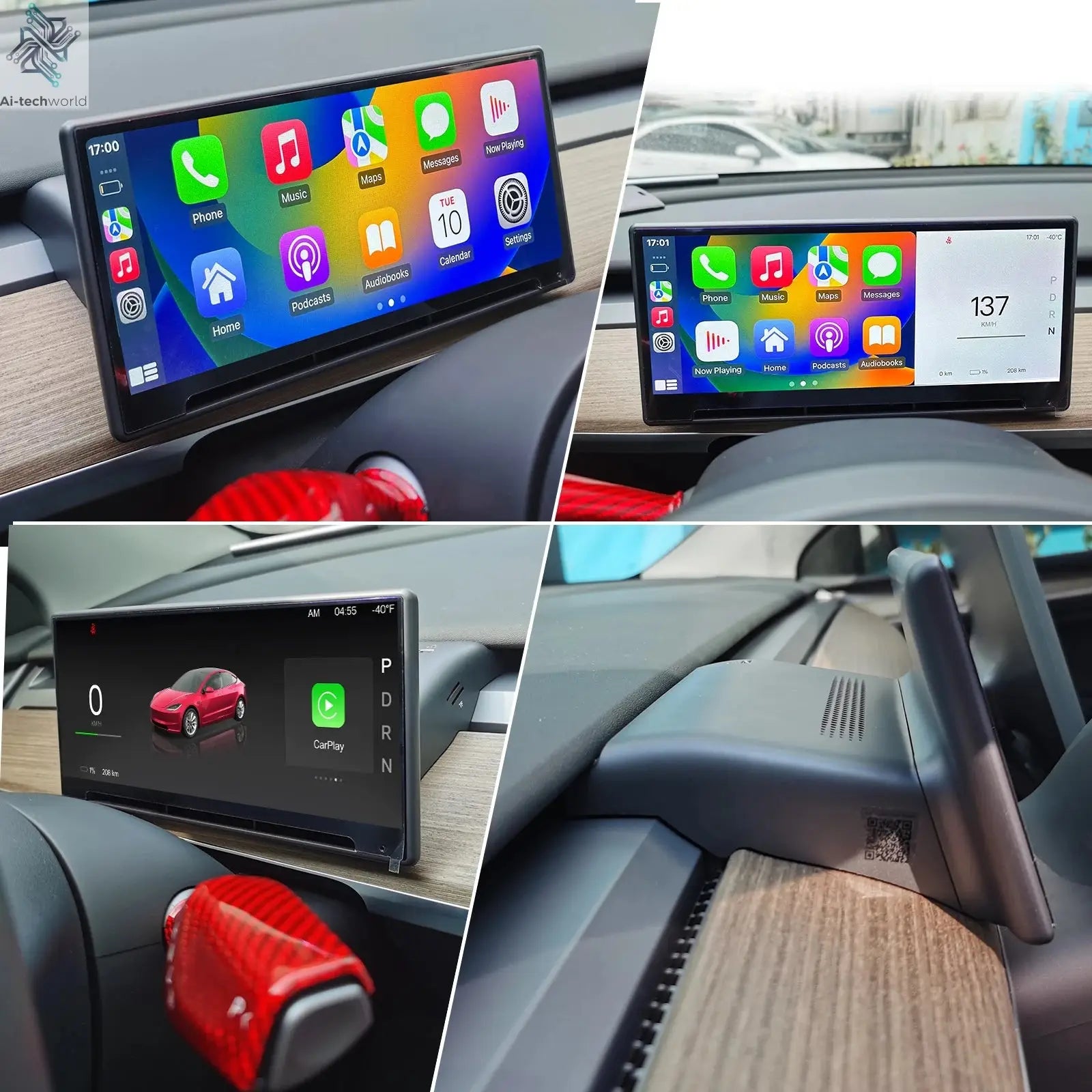Model 3 Hud for Tesla Y Juniper Head Up Display Highland Instrument Cluster Air vent Dash Front Screen Camera Driver Monitor Ai-TechWorld 