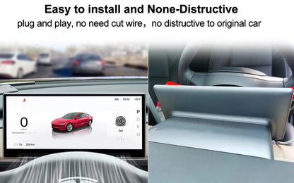 Model 3 Hud for Tesla Y Juniper Head Up Display Highland Instrument Cluster Air vent Dash Front Screen Camera Driver Monitor Ai-TechWorld 